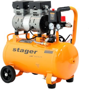 Air 14DS24 compresor aer 24L 8bar 135 L/min monofazat angrenare directa, silentios Air 14DS24 compresor aer 24L 8bar 135 L/min monofazat angrenare directa, silentios