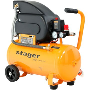 Air 20D24 compresor aer 24L 8bar 200L/min monofazat angrenare directa Air 20D24 compresor aer 24L 8bar 200L/min monofazat angrenare directa