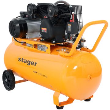 Air 32C100 compresor aer 100L 10bar 324L/min monofazat angrenare curea Air 32C100 compresor aer 100L 10bar 324L/min monofazat angrenare curea