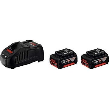 Bosch charger GAL 1880 CV + 2x 5 Ah 18 volt, set Bosch charger GAL 1880 CV + 2x 5 Ah 18 volt, set