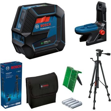 Bosch combi laser GCL 2-50 G Professional with Tripod, cross line laser (blue/black, green laser lines, with RM10 Professional mount) Bosch combi laser GCL 2-50 G Professional with Tripod, cross line laser (blue/black, green laser lines, with RM10 Professional mount)