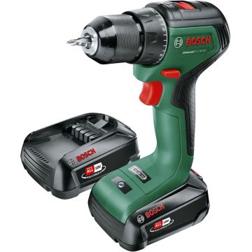 Bosch cordless drill/driver UniversalDrill 18V-60 (green/black, 2x Li-ion batteries 2.0Ah, case, POWER FOR ALL ALLIANCE) Bosch cordless drill/driver UniversalDrill 18V-60 (green/black, 2x Li-ion batteries 2.0Ah, case, POWER FOR ALL ALLIANCE)