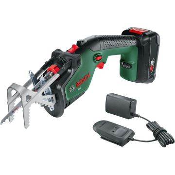 Bosch cordless pruning saw Keo, 18V (green/black, Li-ion battery 2.0Ah, POWER FOR ALL ALLIANCE) Bosch cordless pruning saw Keo, 18V (green/black, Li-ion battery 2.0Ah, POWER FOR ALL ALLIANCE)