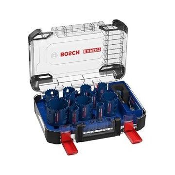 Bosch hole saw Tough material set 14 pieces - 2608900447 EXPERT RANGE Bosch hole saw Tough material set 14 pieces - 2608900447 EXPERT RANGE