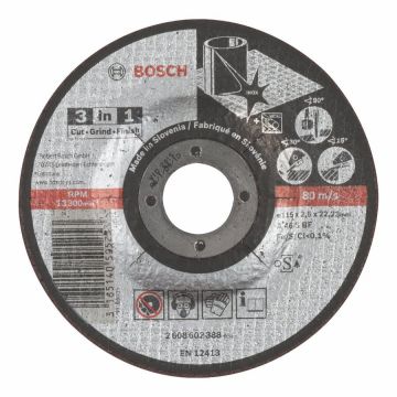 Bosch Tarcza tnąca 3in1 115mm Bosch Tarcza tnąca 3in1 115mm