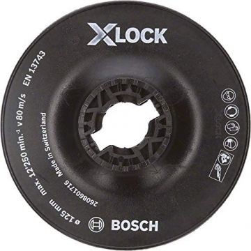 Bosch X-LOCK Backing Pad, 125 mm hard - 2608601716 Bosch X-LOCK Backing Pad, 125 mm hard - 2608601716