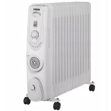 Calorifer electric cu ulei OH1501 15 elementi 3 viteze 3400W White Calorifer electric cu ulei OH1501 15 elementi 3 viteze 3400W White