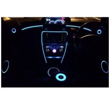 Fir cu Lumina Ambientala pentru Auto Neon Ambiental Flexibil 3.2MM Albastru Deschis