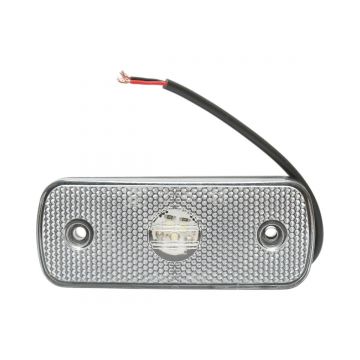 Lampa gabarit laterala slim LED 12-24V alba 108x43.5x12mm Breckner Germany, BK98679