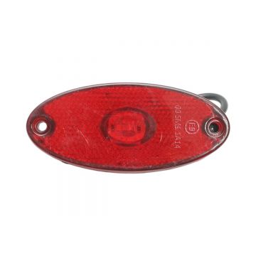 Lampa pozitie laterala ovala LED 12-24V rosie 100x45x14mm Breckner Germany, BK98681