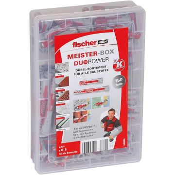 master box DUOPOWER short / long, dowel (light grey/red, 150 pieces) master box DUOPOWER short / long, dowel (light grey/red, 150 pieces)