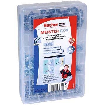 Meister-Box GK plus screws - hooks - dowels - 100 pieces - with setting tool Meister-Box GK plus screws - hooks - dowels - 100 pieces - with setting tool