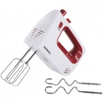 Mixer Manual 300W 5 Trepte Viteza Functie Turbo Alb/Rosu Mixer Manual 300W 5 Trepte Viteza Functie Turbo Alb/Rosu