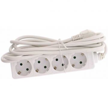 Prelungitor 4 prize 3M cablu 3x1.5mmp Prelungitor 4 prize 3M cablu 3x1.5mmp