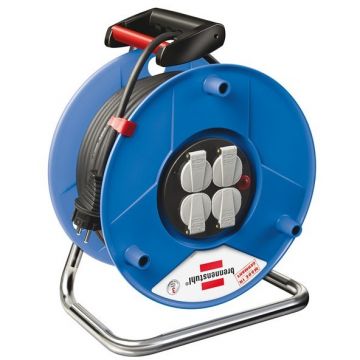 Prelungitor derulator 143929 Garant 4 prize 25m albastru Prelungitor derulator 143929 Garant 4 prize 25m albastru