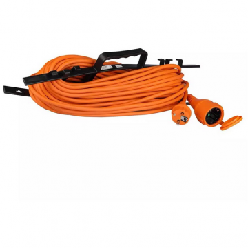Prelungitor simplu de exterior 8815 1 priza 30m 16A IP44 Portocaliu Prelungitor simplu de exterior 8815 1 priza 30m 16A IP44 Portocaliu
