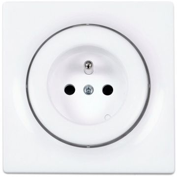 Priza Walli Tip E Alb Priza Walli Tip E Alb