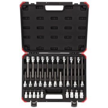 Red screwdriver socket set 1/2 hex 30 pieces - 3301573 Red screwdriver socket set 1/2 hex 30 pieces - 3301573