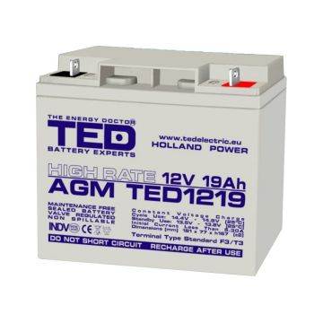 Acumulator 12V 19Ah, TED PL 19 AH Acumulator 12V 19Ah, TED PL 19 AH