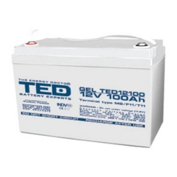 Acumulator cu GEL, 12 V, 100 Ah, TED Electric, TED004147 Acumulator cu GEL, 12 V, 100 Ah, TED Electric, TED004147