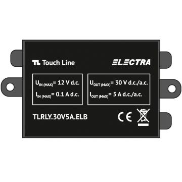 Adaptor Electra pentru conectarea unui Gong / Lumina la posturi Touch Line, pentru persoane hipoacuzice, TLRLY.30V5A.ELB
