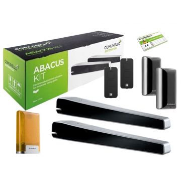 Automatizare porti batante 2x3m / 2x400Kg Comunello Abacus 300, 230V, Encoder performant, Kit complet, GKAS300MEH900