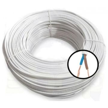 Cablu alimentare camere plat cu miez de cupru 2x0.75 100m CU-MYYUP2X0.75