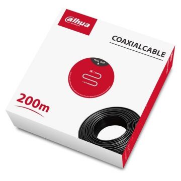 Cablu coaxial RG59, 200 m, cupru, Dahua DH-PFM930-59N-200
