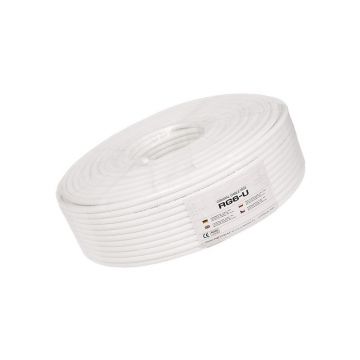 Cablu coaxial RG6U Cupru 100 metri, KAB0006