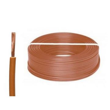 Cablu conductor flexibil MYF 1,5mm, rola100 metri, maro, CCA, MYF1.5MARO