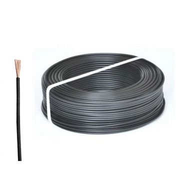Cablu conductor flexibil MYF 4mm, 100m, negru, CCA, MYF4-NEGRU