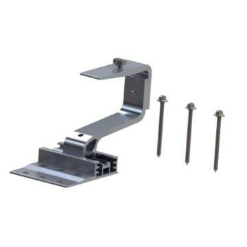 Carlig L / Suport reglabil pentru montarea panourilor solare pe acoperis din tigla, Suruburi incluse, SAF-SUPORT-TIGLA