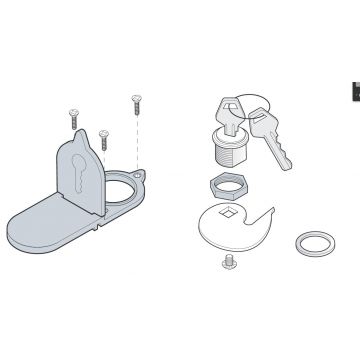 Deblocator manual cu cheie pentru OPTIMO 3, OPTIMO5, 5RI0930000