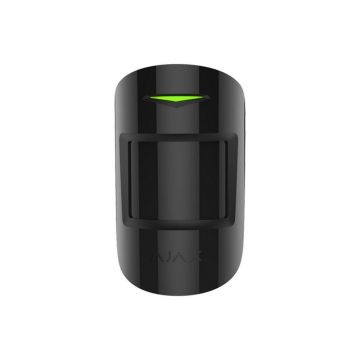 Detector de miscare cu dubla tehnologie PIR+MW, 868 MHz, imunitate la animale, AJAX MOTIONPROTECT PLUS BL