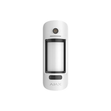 Detector de miscare PIR cu camera, wireless, anti-masking, imunitate animale, 868 MHz, alb, AJAX MOTIONCAMERA OUTDOOR