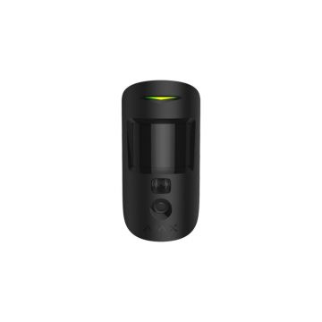 Detector de miscare PIR, imunitate animale, wireless, negru, camera incorporata, AJAX MOTIONCAMERA BLACK