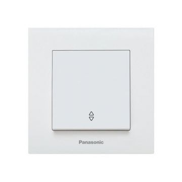 Intrerupator cap scara cu revenire, montaj incastrat, alb, IP20, Karre Plus Panasonic P-KPI.R Intrerupator cap scara cu revenire, montaj incastrat, alb, IP20, Karre Plus Panasonic P-KPI.R