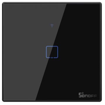 Intrerupator Wifi + RF incastrabil Negru 1 circuit SONOFF SONOFF-TXT3EU1C