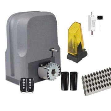 Kit automatizare poarta culisanta 600 Kg Linomatik Slide6+ 4 metri cremaliera metalica, releu wireless SLIDE6KIT-NCP-FULL