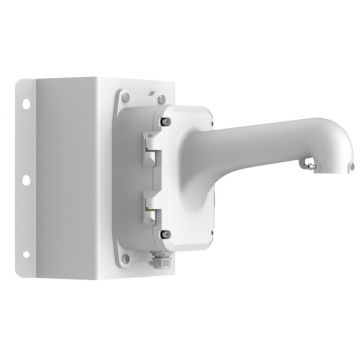 Picior cu doza pentru montarea camerelor speed dome pe colt, din metal, Hikvision DS-1604ZJ-BOX-CORNER