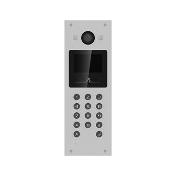 Post de exterior pentru Videointerfon IP, Hikvision, display color, 2MP Full HD, IR, RFID, Tastatura, DS-KD3003-E6