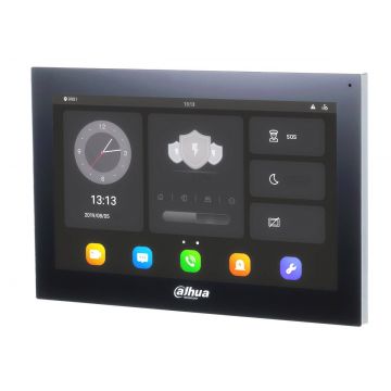 Post de interior cu sistem de operare Android, ecran de 10 inch, Touchscreen, microSD, Centru cotrol Dahua VTH5341G-W