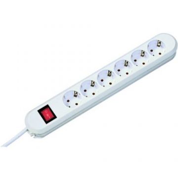 Prelungitor Smart 381.251KR Protectie copii Intrerupator 6 prize Schuko Cablu 3m Alb Prelungitor Smart 381.251KR Protectie copii Intrerupator 6 prize Schuko Cablu 3m Alb