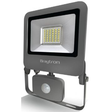 Proiector LED cu sticla securizata 30W 2400LM 6500K IP44, Senzor de micare PIR, BR-BT61-23032 Proiector LED cu sticla securizata 30W 2400LM 6500K IP44, Senzor de micare PIR, BR-BT61-23032