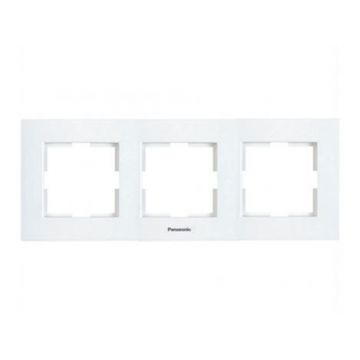 Rama orizontala 3 posturi, aparataj de camera cu montaj ingropat, Karre Plus Panasonic P-KPR3O Rama orizontala 3 posturi, aparataj de camera cu montaj ingropat, Karre Plus Panasonic P-KPR3O