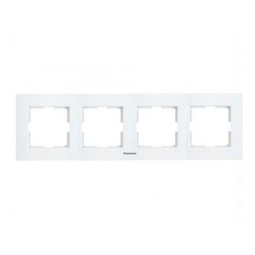 Rama orizontala 4 posturi, aparataj de camera cu montaj ingropat, Karre Plus Panasonic P-KPR4O Rama orizontala 4 posturi, aparataj de camera cu montaj ingropat, Karre Plus Panasonic P-KPR4O