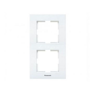 Rama verticala 2 posturi, aparataj de camera cu montaj ingropat, Karre Plus Panasonic P-KPR2V Rama verticala 2 posturi, aparataj de camera cu montaj ingropat, Karre Plus Panasonic P-KPR2V