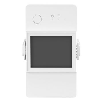 Releu Smart cu contor de putere, 20A, Wi-Fi, afisaj LCD, control prin aplicatia mobila, Sonoff, POWR320D