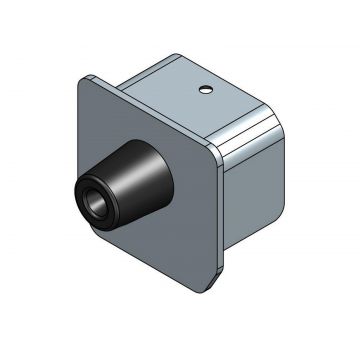 Rola de capat cu protectie din cauciuc, fixare cu surub pentru sina C75, EC75 Rola de capat cu protectie din cauciuc, fixare cu surub pentru sina C75, EC75