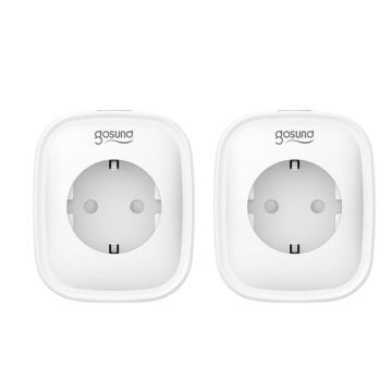 Set 2 prize inteligente Wi-Fi, 2.4GHz, 16A, compatibile cu aplicatia TuyaSmart, Gosund SP1-2pack